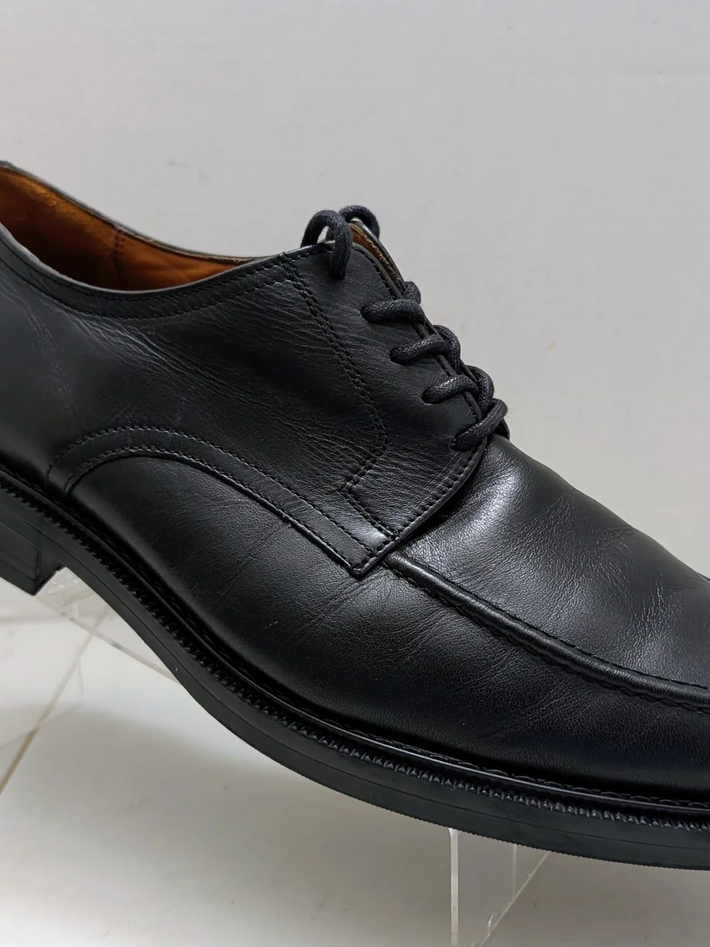Bill Blass Tucker Men's SIZE 13 D BLACK Leather Dress Shoes Made In Italy
